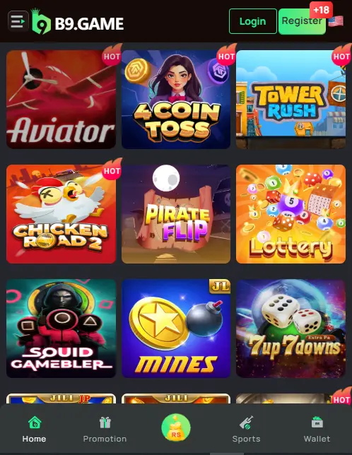 Popular Games to Play on B9 App